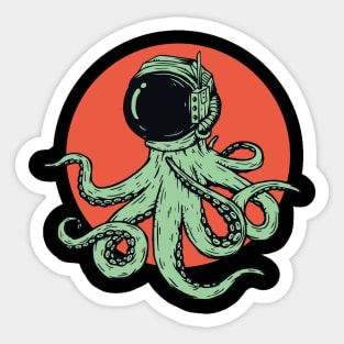 Alien octopus in space Sticker